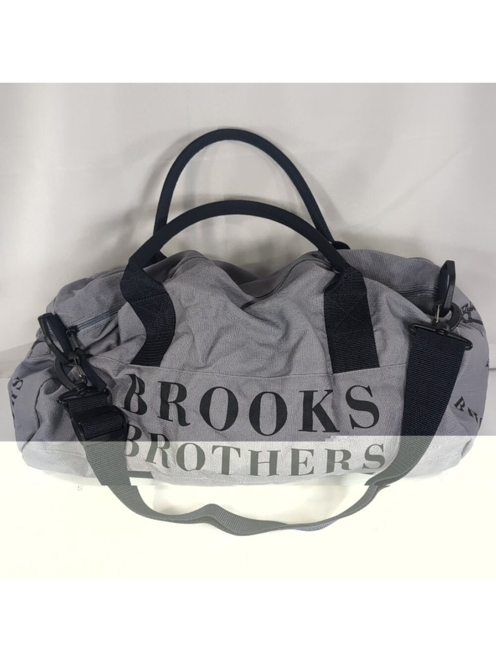 Brooks Brothers Unisex's Weekend Canvas Cotton Duffle Bag Navy Blue